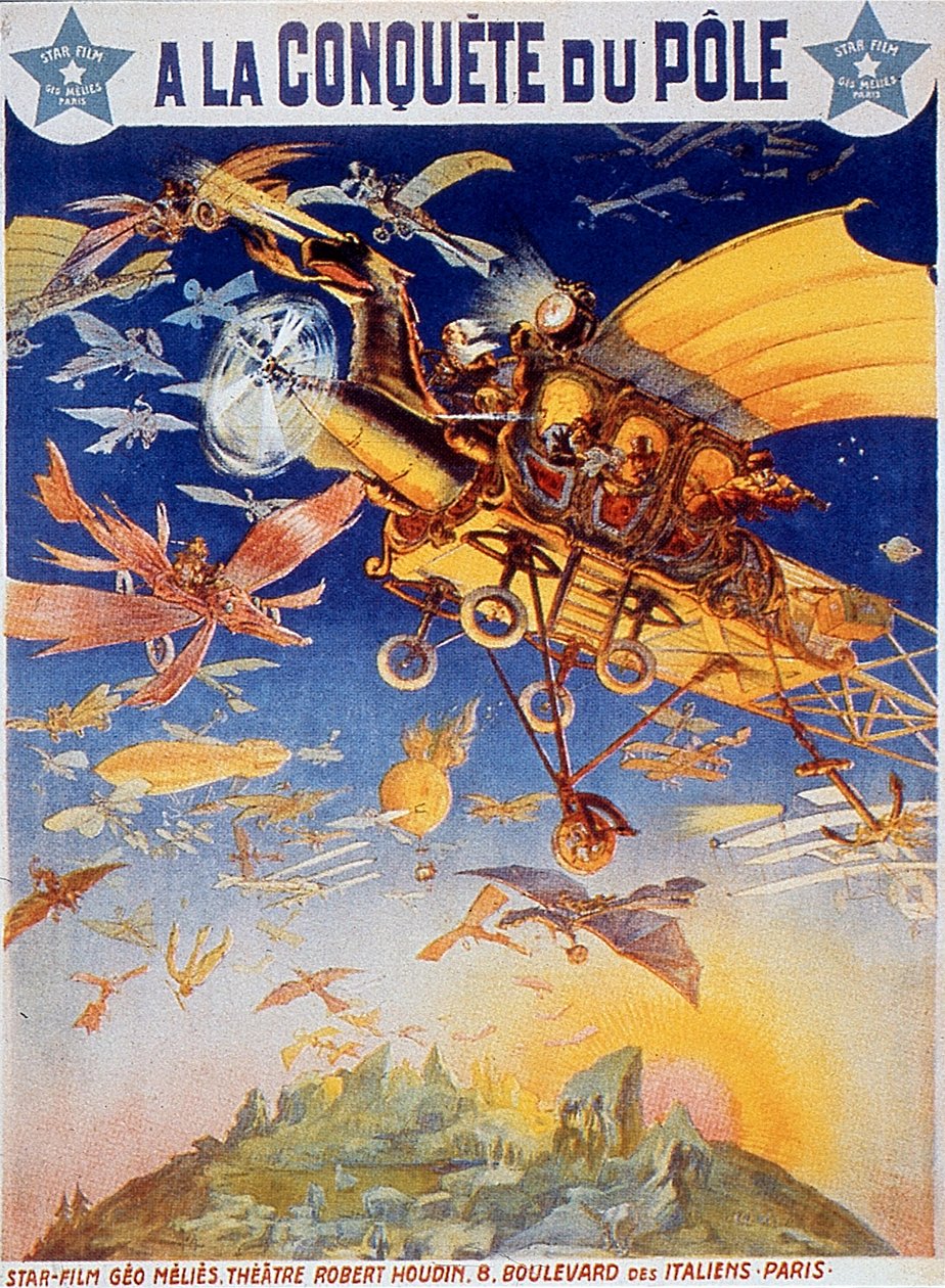 Georges Melies A la conquete du Pole című filmjének plakátja, 1912 Csendesfilm alkotó: Unbekannt