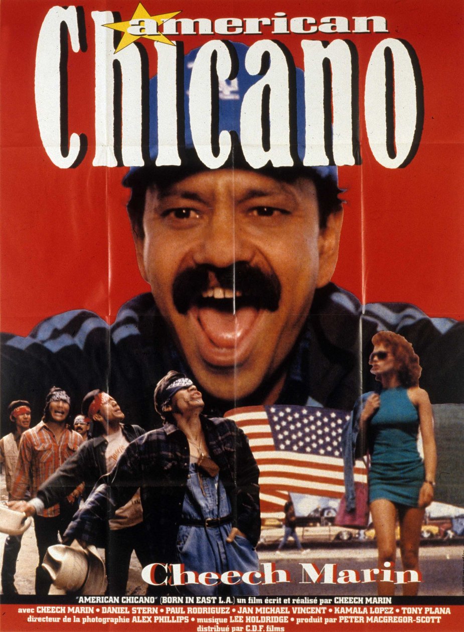 Az American chicano (más néven kelet-LA-ban született) film posztere Cheech tengerészével alkotó: Unbekannt
