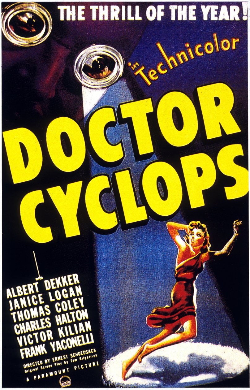 A Küklopsz doktor című film plakátja, DR. CIKLOPSZ, ERNEST SCHOEDSACK, Albert Dekkerrel 1940 alkotó: Unbekannt