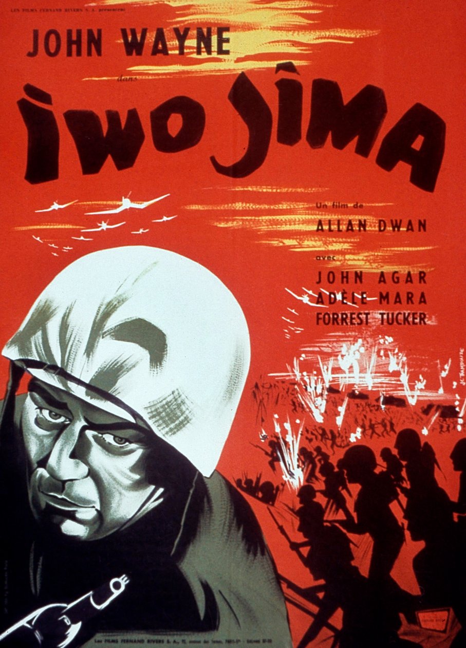 AllanDwan Iwo Jima című filmjének plakátja John Wayne-nel 1949 alkotó: Unbekannt