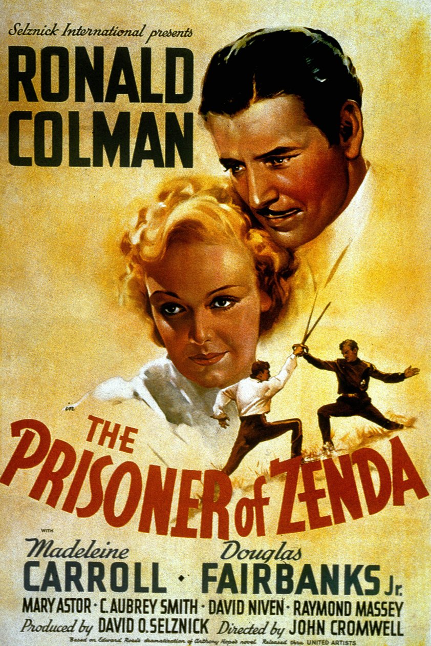 John Cromwell A Zenda foglya című film plakátja Madeleine Carroll-lal és Douglas Fairbank Jr.-vel, 1937 alkotó: Unbekannt