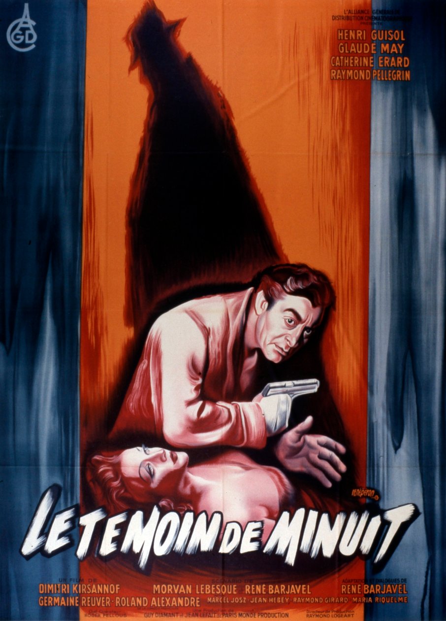 Filmplakát Az éjfél tanúja, Dimitri Kirsanoff 1953 alkotó: Unbekannt