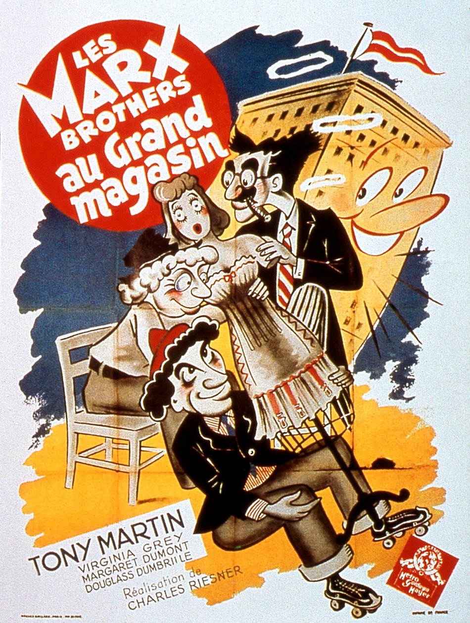 A Marx testvérek című film plakátja Charles Reisner áruházában Tony Martinnal 1941 alkotó: Unbekannt