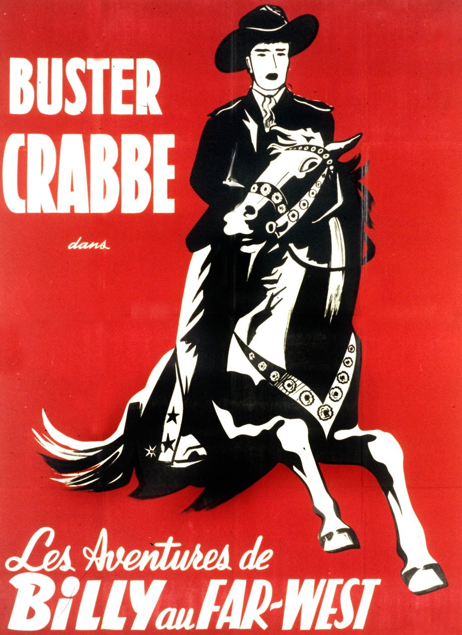 Billy kalandjai a vadnyugaton filmplakát BusterCrabbe-val 1948 alkotó: Unbekannt