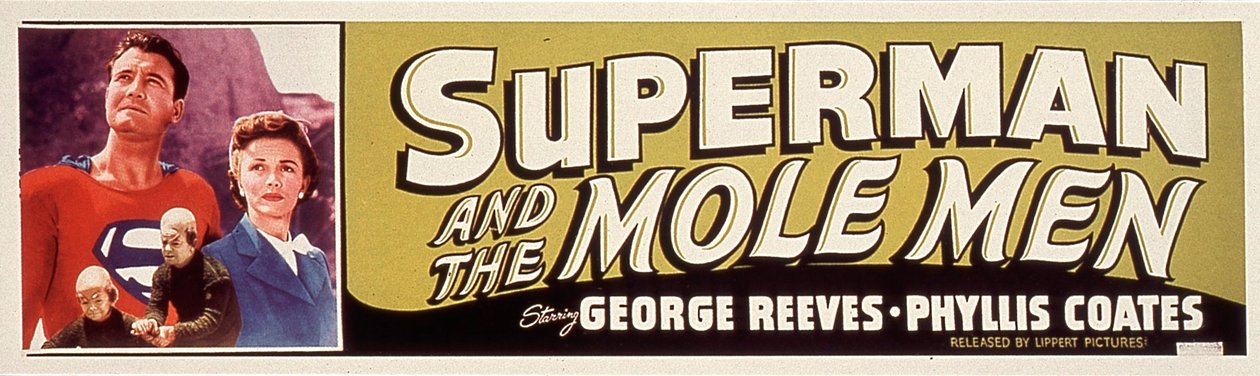 SUPERMAN ÉS A VAKONY FÉRFIAK filmplakát: LeeSholem, Phyllis Coates, George Reeves, 1951 alkotó: Unbekannt