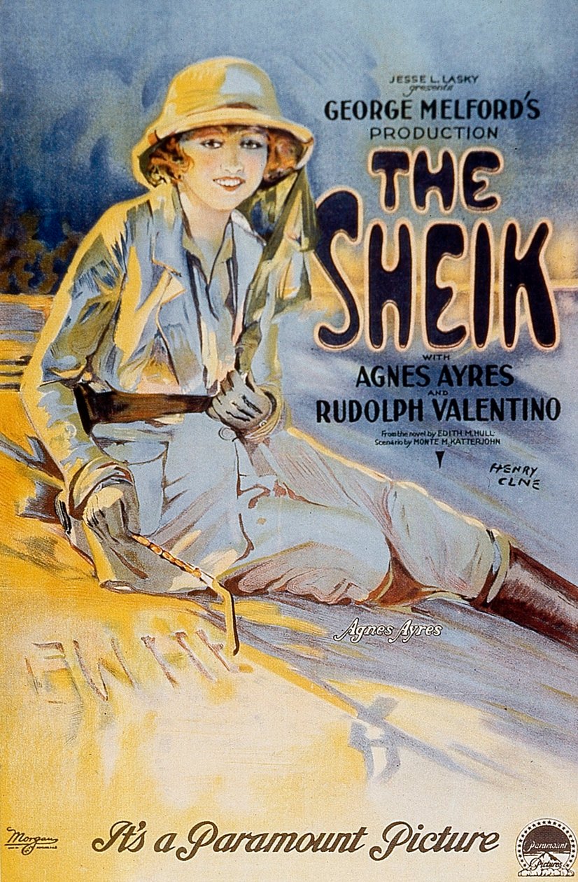 George Meflford A sejk című film plakátja Agnes Ayres főszereplésével 1921 alkotó: Unbekannt