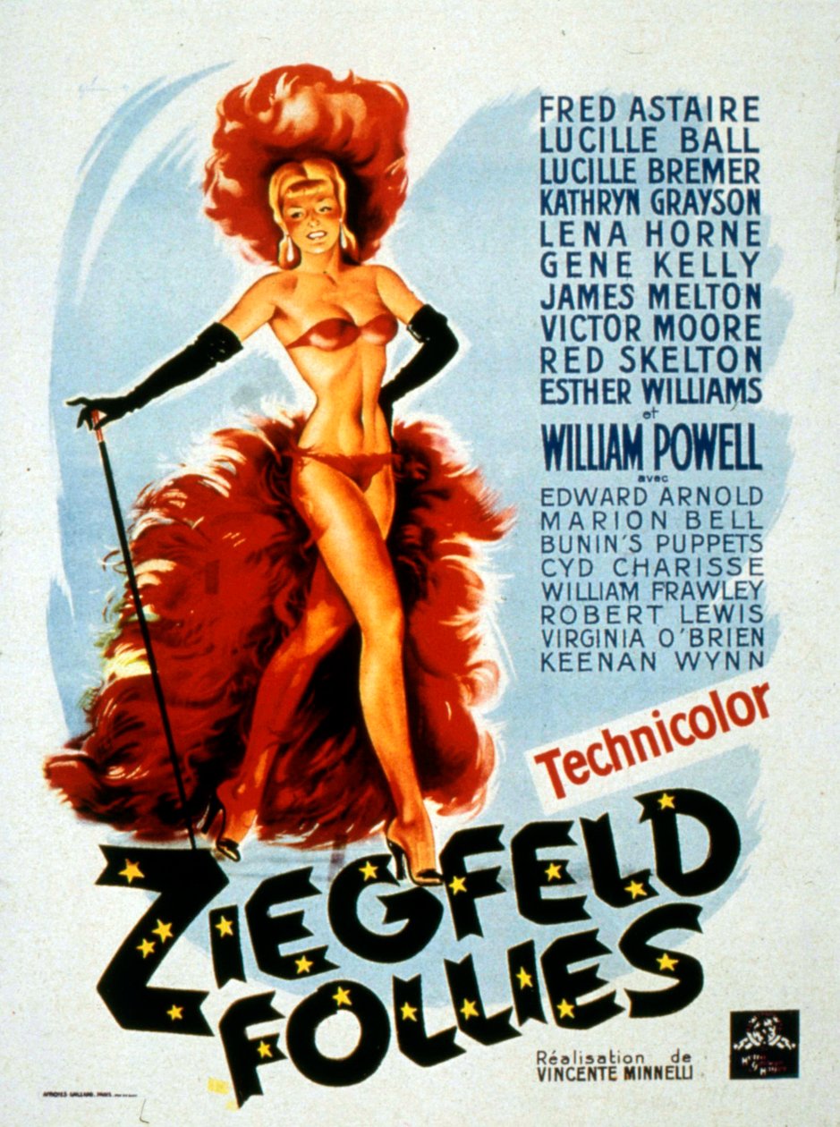 A ZIEGFELD FOLLIES filmplakát Lemuel Ayers rendezte Lucille Balllal alkotó: Unbekannt