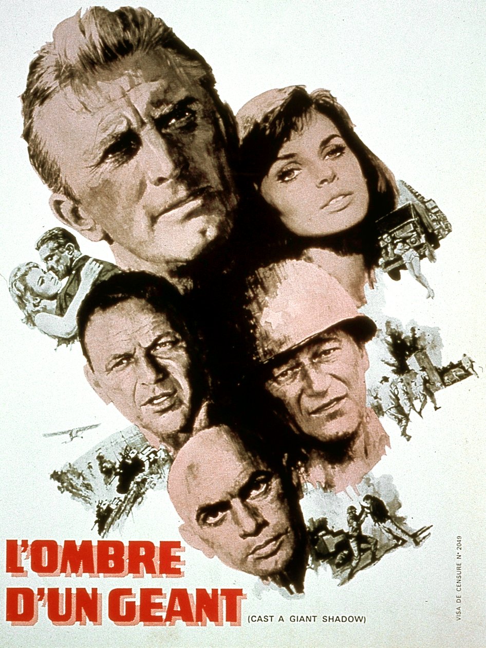 Melville sHavelson Óriás árnyéka film plakátja, Kirk Douglas Yul Brynner, Frank Sinatra John Wayne és Senta Berger, 1966 alkotó: Unbekannt