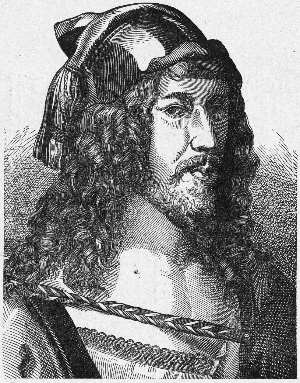 Albrecht Durer, önarcképe után alkotó: Unbekannter Künstler