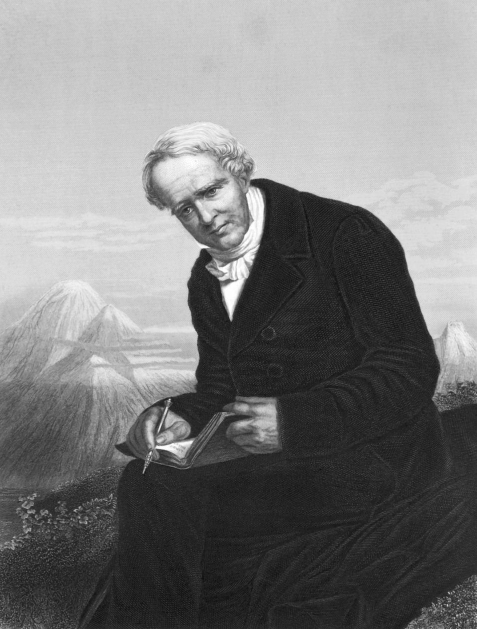 Alexander von Humboldt, 1830 körül (f/w fotó) alkotó: Unbekannt