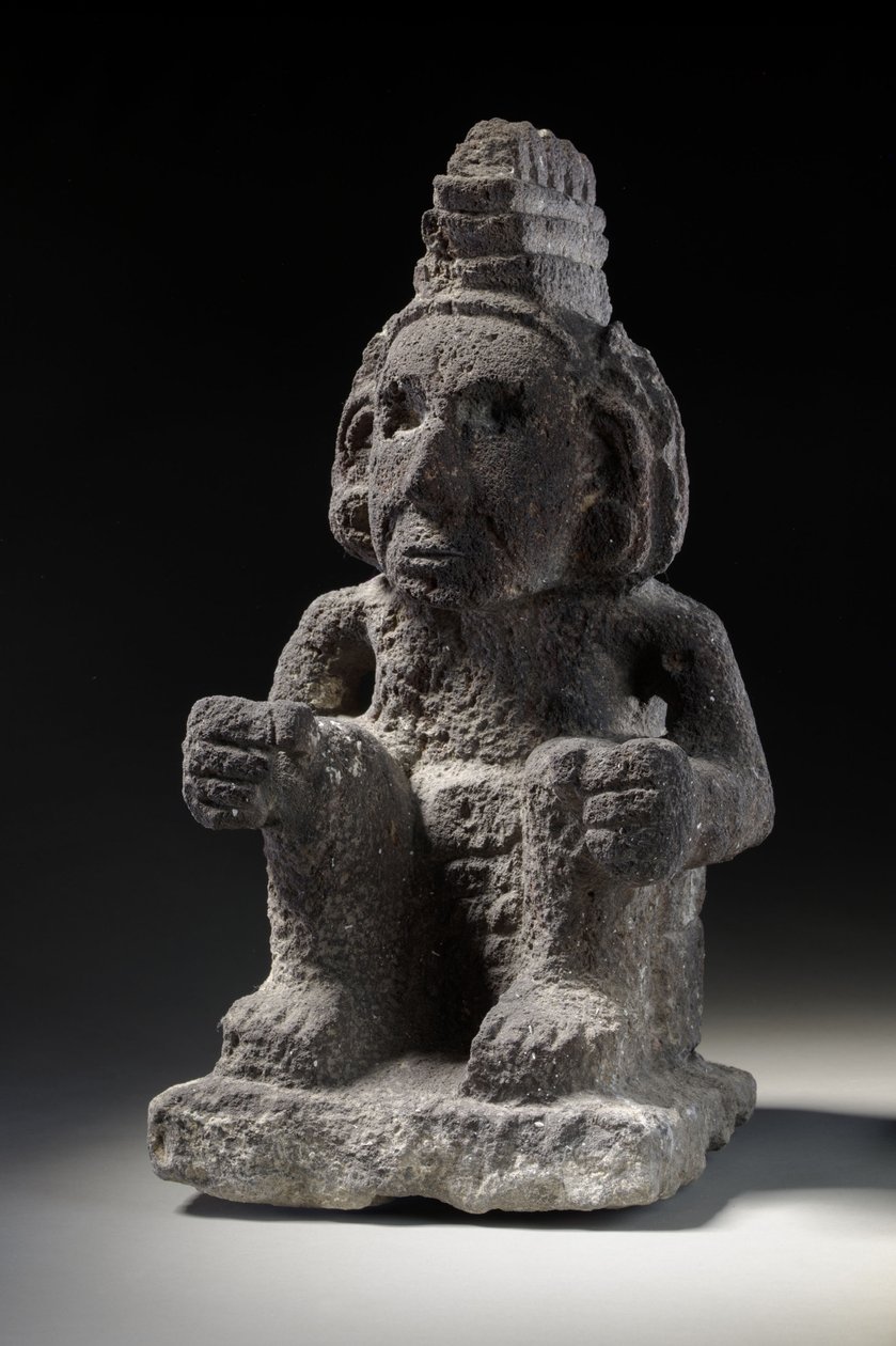 Macuilxochitl azték kőalakja, 1200-1521 körül alkotó: Unbekannt