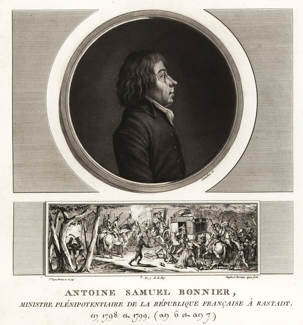 Antoine Samuel Bonnier, a Francia Köztársaság meghatalmazott minisztere alkotó: Unbekannt