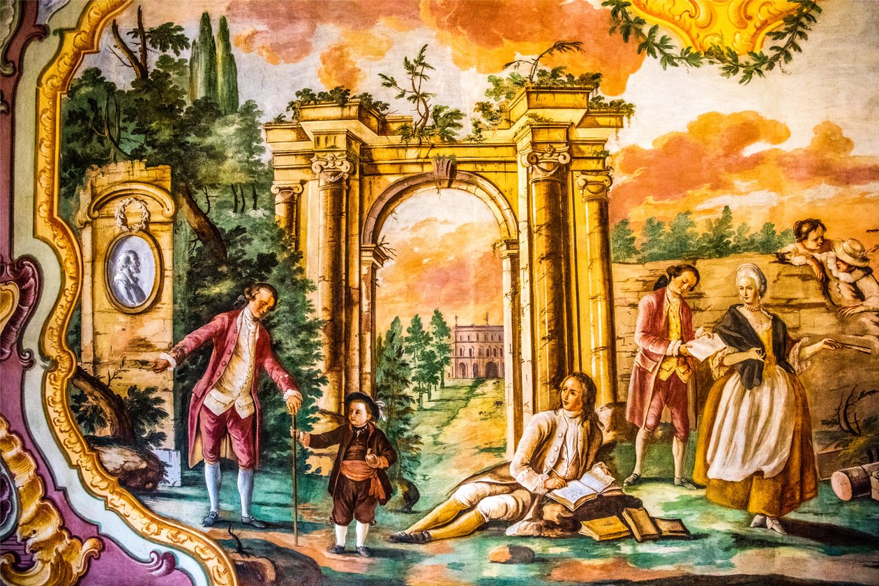 Arcadia szoba Domenico Carella freskóival, Palazzo Ducale, Martina Franca, Puglia, Martina Franca, Puglia, Olaszország, Európa (fotó) alkotó: Unbekannter Künstler