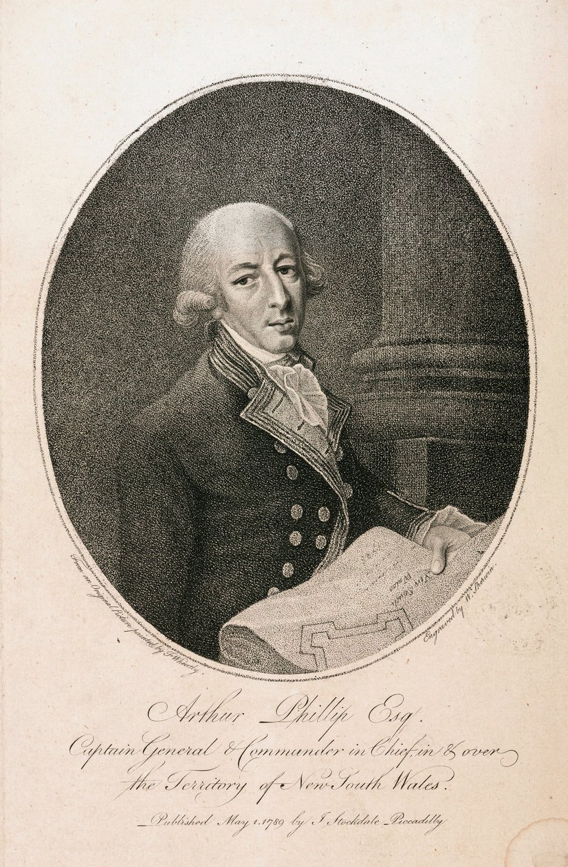 Arthur Phillip, brit haditengerészeti parancsnok, 1789 alkotó: Unbekannt
