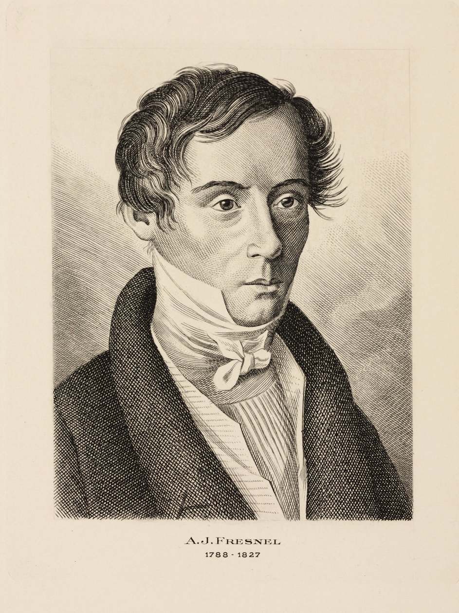Augustin Jean Fresnel francia fizikus, 1825 alkotó: Unbekannt