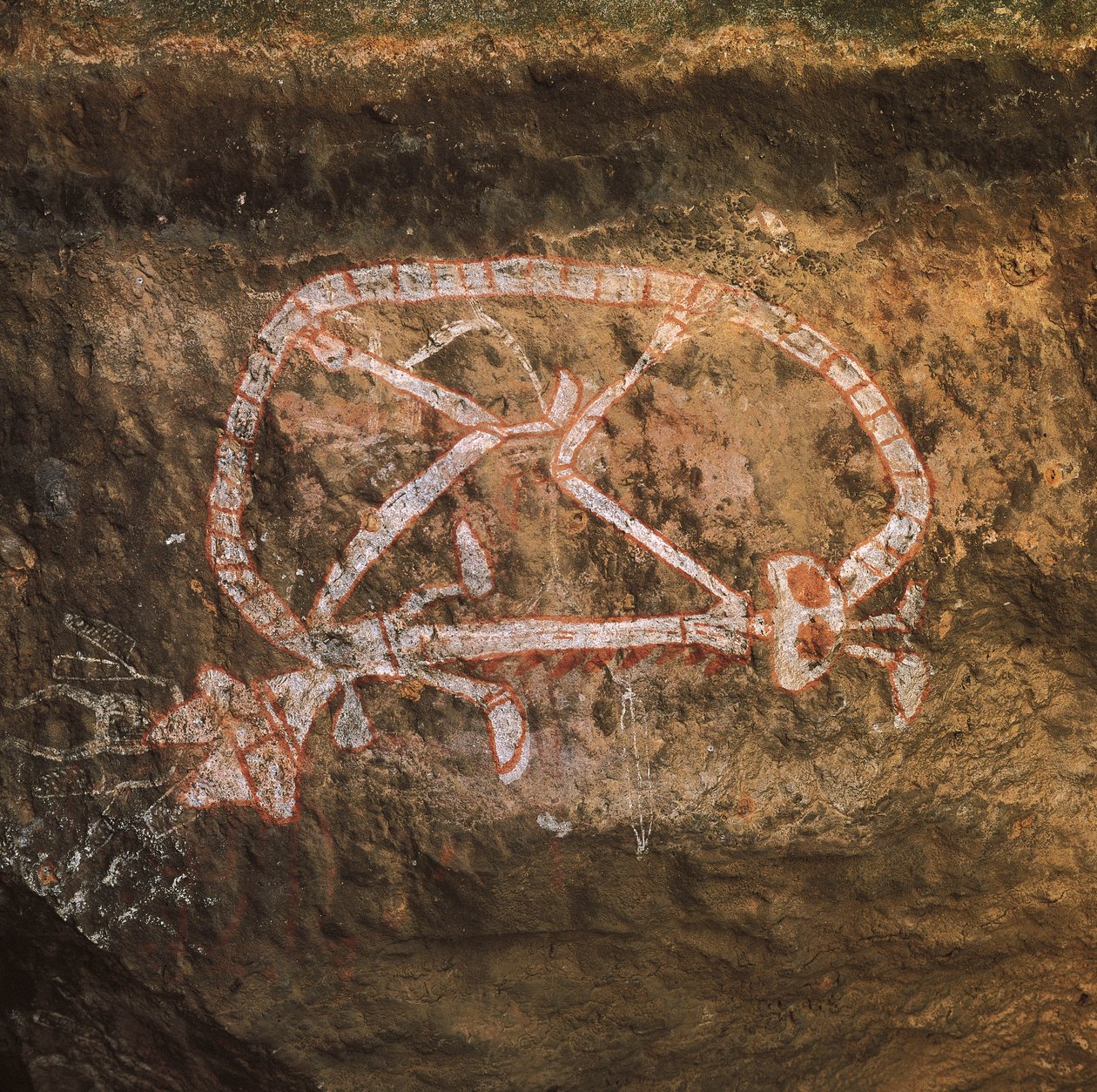 Ausztrália, Northern Territory, Arnhem Land, Kakadu Nemzeti Park, Nourlangie Rock, őslakos sziklafestmények alkotó: Benjamin Baud
