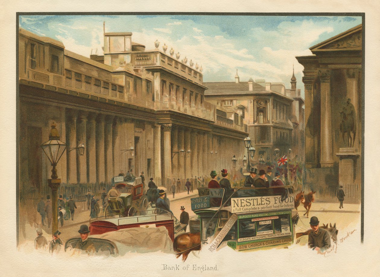 Bank of England, London – 19. század vége alkotó: Unbekannter Künstler