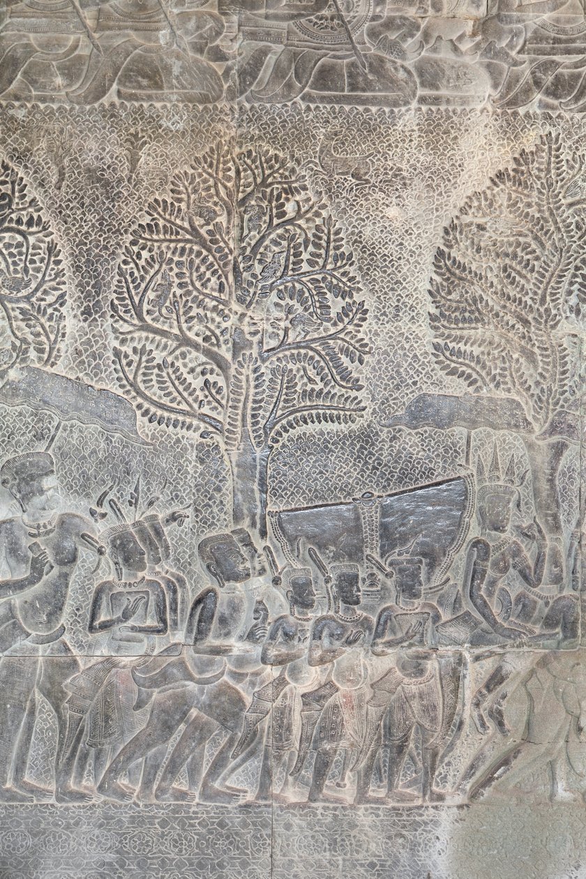Bas domborművek a kambodzsai Angkor wat déli galériáján alkotó: Unbekannter Künstler