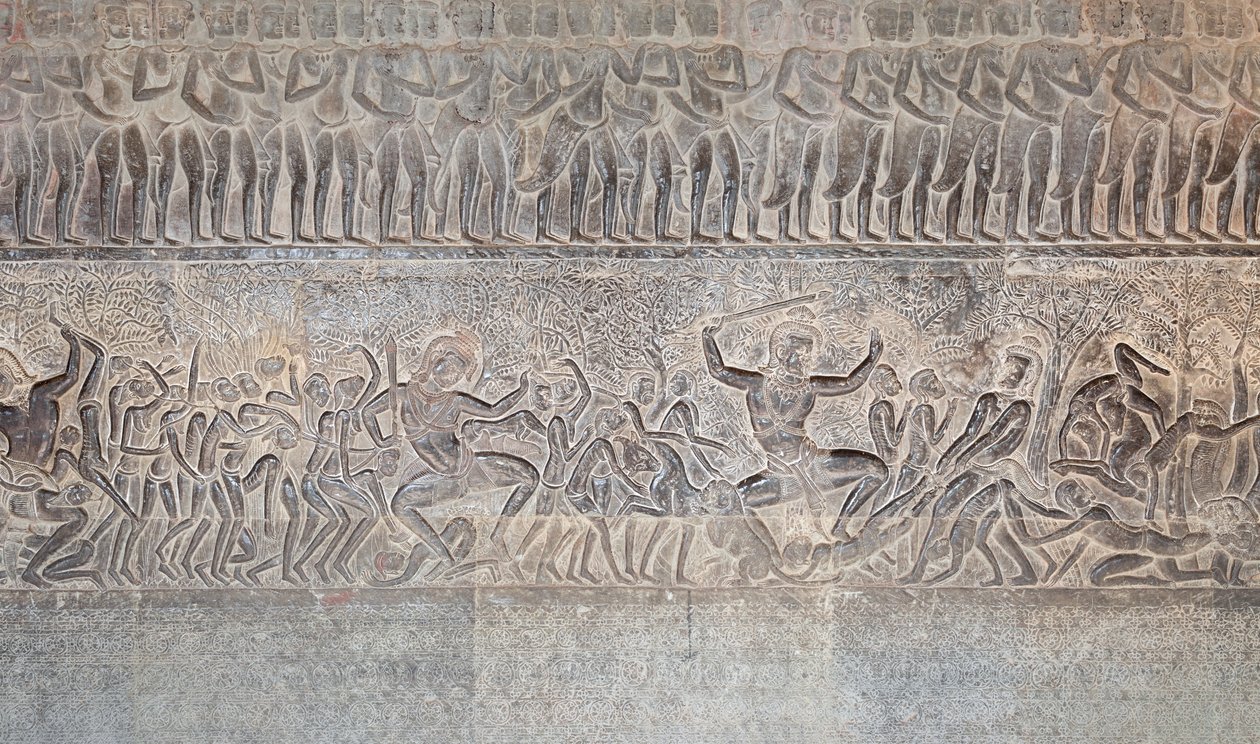 Bas domborművek a kambodzsai Angkor wat déli galériáján alkotó: Unbekannter Künstler