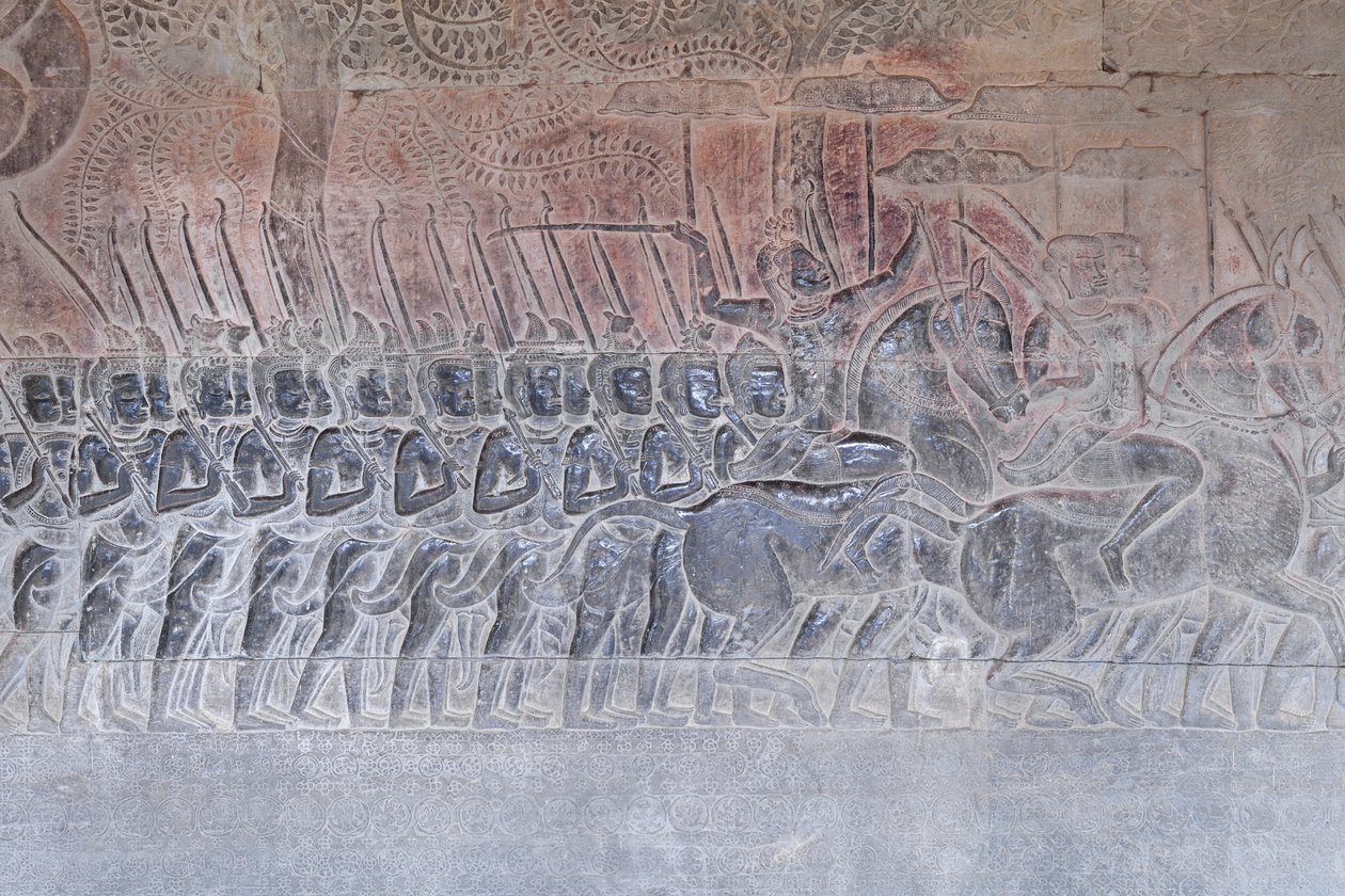 Bas domborművek a kambodzsai Angkor wat déli galériáján alkotó: Unbekannter Künstler