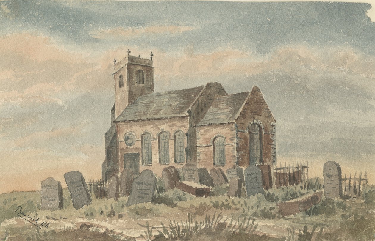 Baswich templom: akvarell festészet, és [c 1850] alkotó: Unbekannt