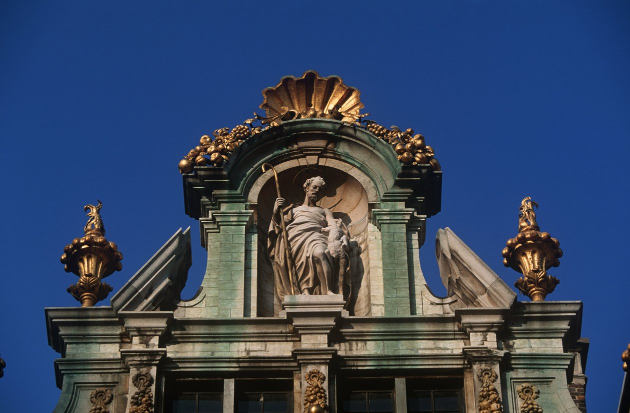 Belgium, Brüsszel, Grand Place, építészeti részlet alkotó: Benjamin Baud
