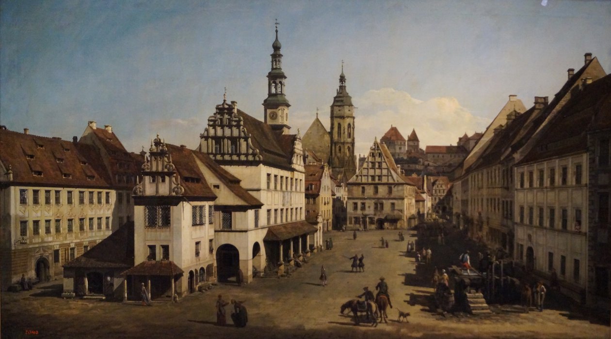 Bernardo Belotto, Canaletto, "A pirnai piactér", 1768, Puskin Múzeum, Moszkva alkotó: Unbekannter Künstler