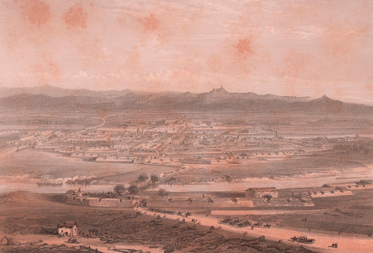 Madártávlatból Alessandria, Piemont alkotó: William M. Timlin