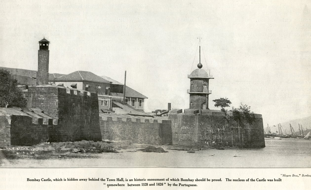 Bombay vár műemlék, 1900-as évek (fotó) alkotó: Unbekannter Künstler