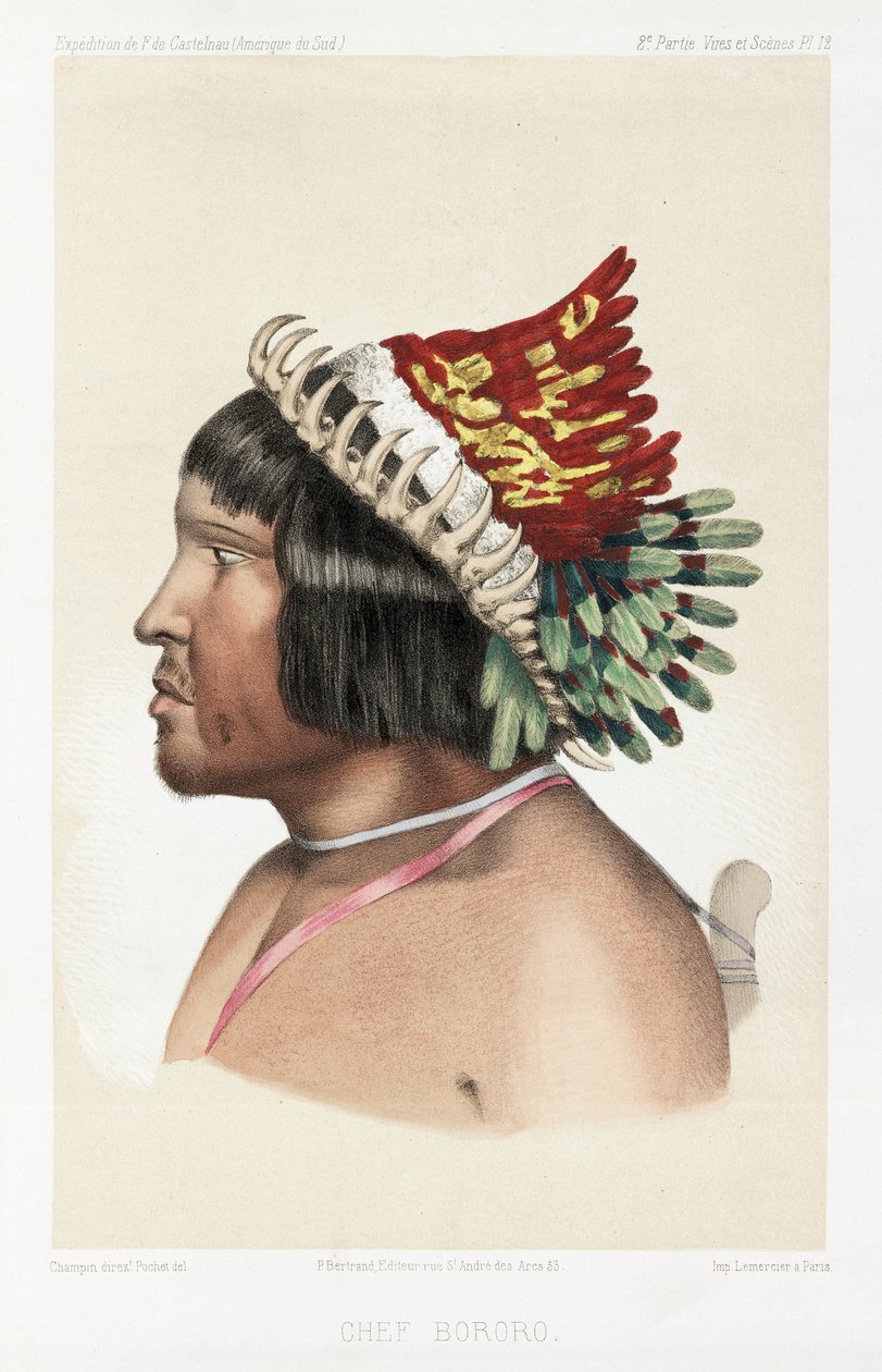 Bororo főnök, Dél-Amerika, 1843-1847 alkotó: Unbekannt