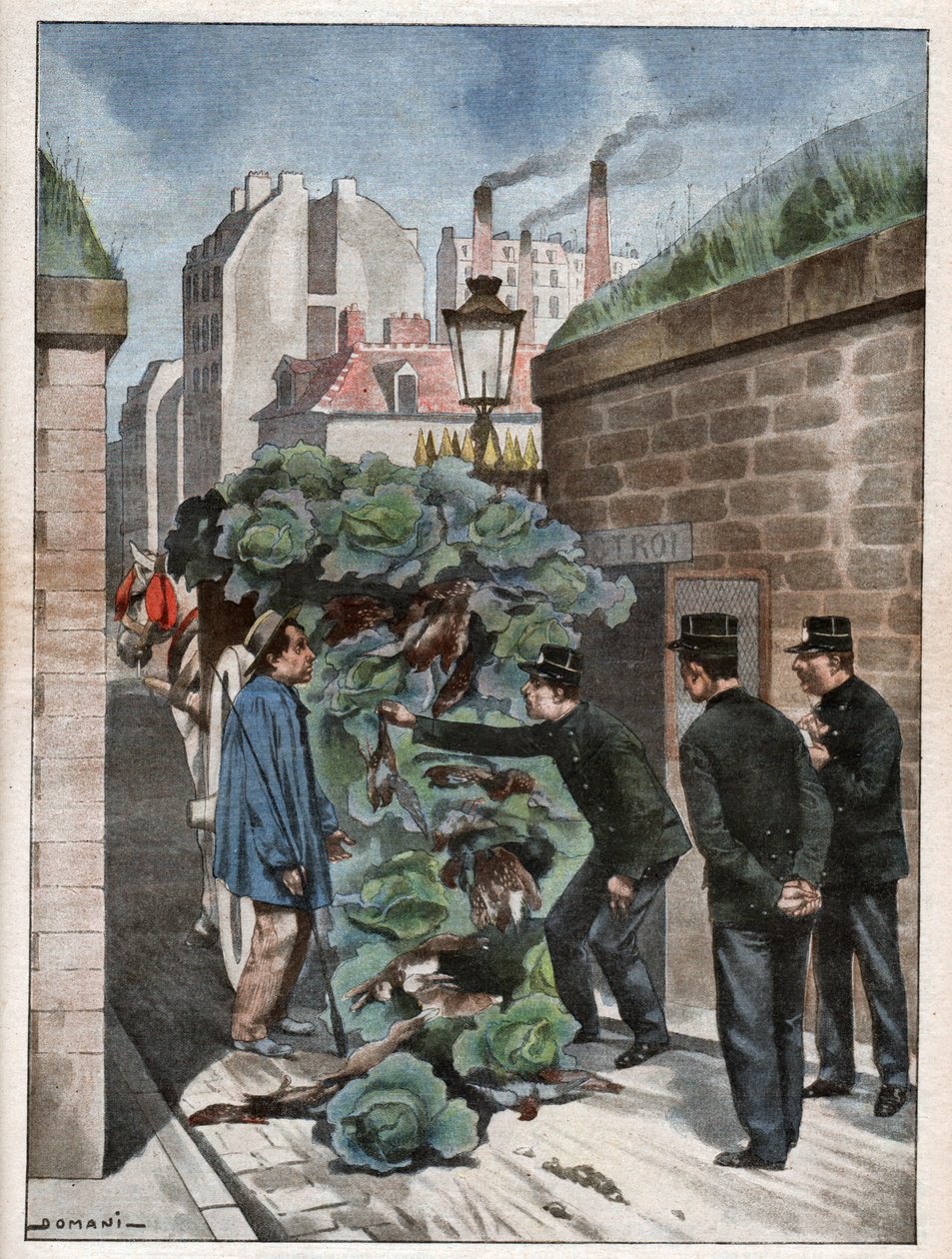 Braconnier és Paris. Orvvadászat Párizsban. alkotó: Nicolas Liez