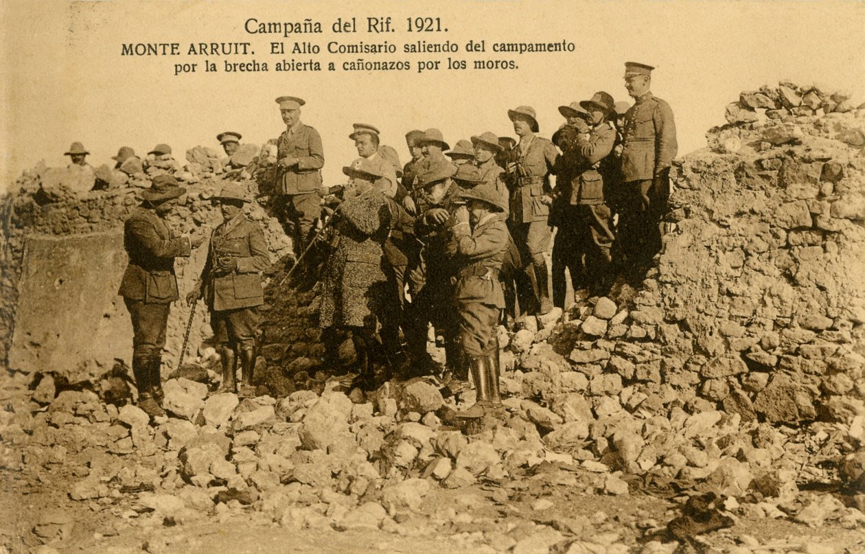 Áttört spanyol fal az Arruit-hegynél, Marokkó alkotó: Unbekannter Künstler