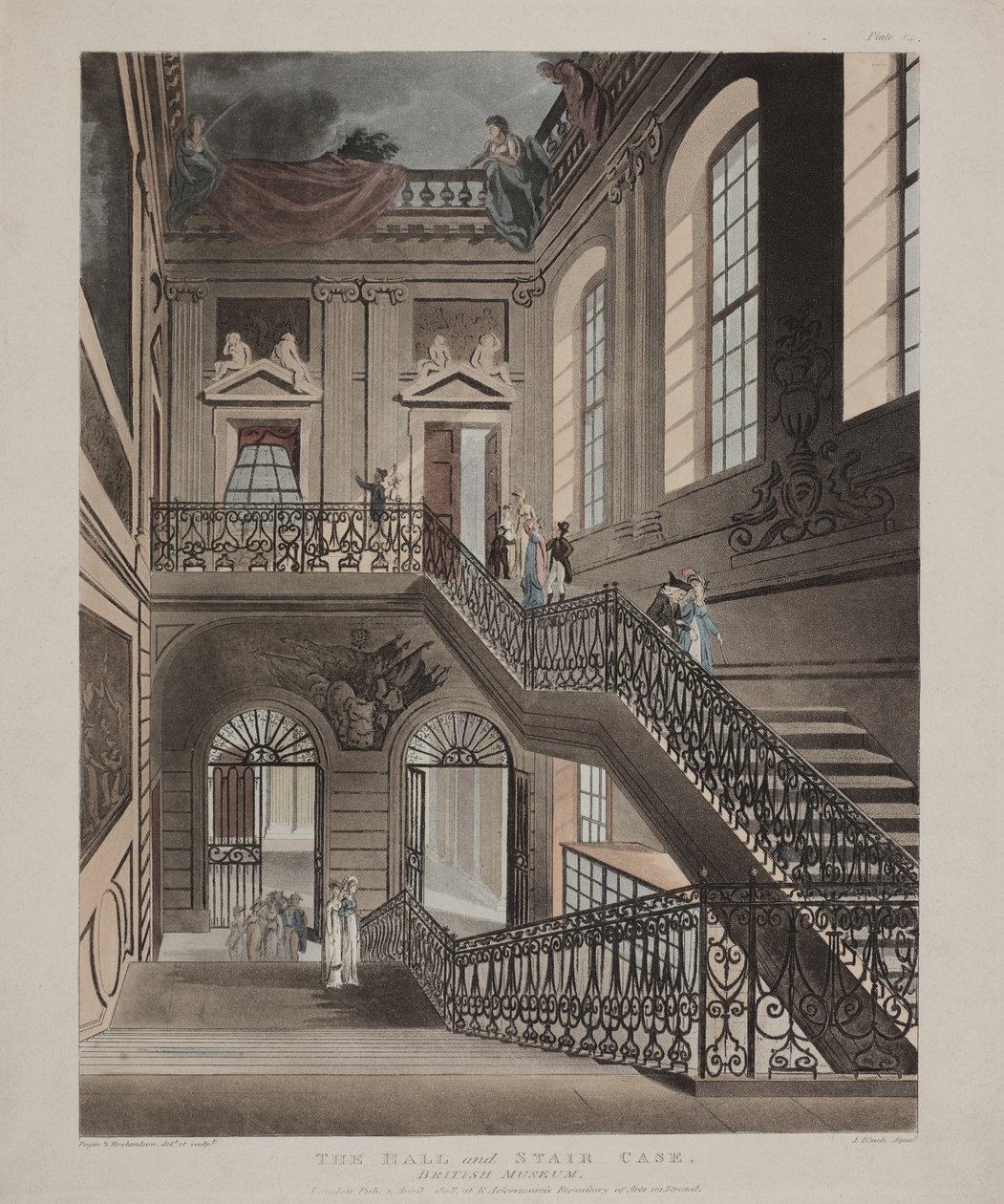 British Museum, Holborn, 1808 alkotó: Unbekannt