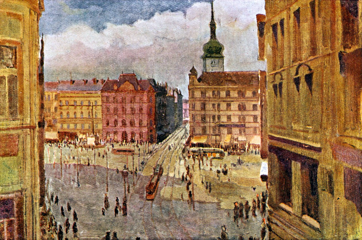 Brno - cseh város 20. század eleje (print) alkotó: Unbekannter Künstler