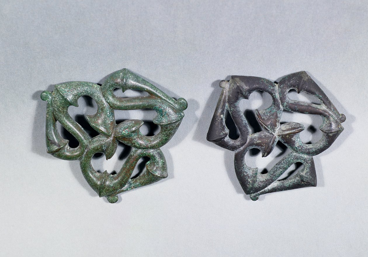 Bronz hevedertartók South Shieldsből, Kr.u. 2. század végén alkotó: Unbekannt