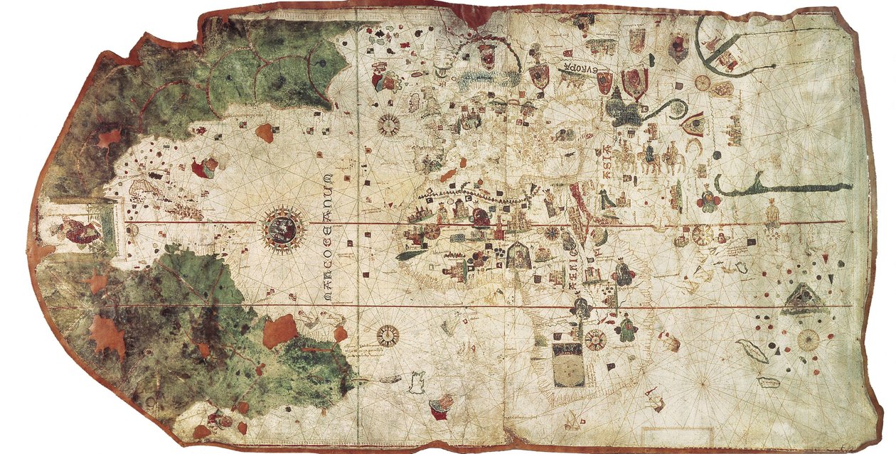 COSA, Juan de la la (1460-1510). Térképész. Juan de la Cosa térképe (1500). SPANYOLORSZÁG. MADRID (AUTONÓM KÖZÖSSÉG). Madrid. Tengerészeti Múzeum alkotó: Unbekannter Künstler