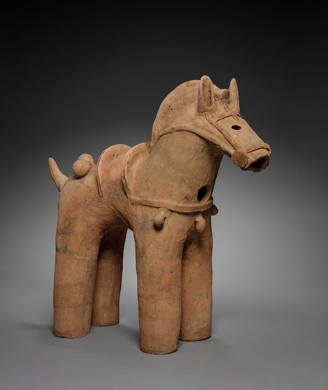 Caparisoned Haniwa Horse, 400-500-as évek alkotó: Unbekannt