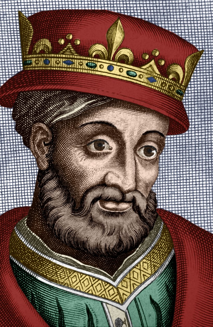 Caribert 1st (521-567) Párizs királya 561-567-ben (meroving), Clotaire1st fia. alkotó: Unbekannter Künstler