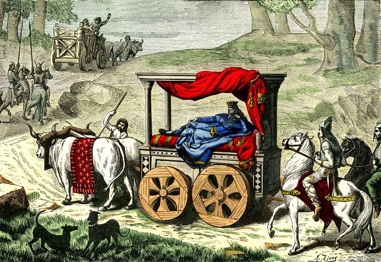 Galliai király szekere, 1850-86 körül (illusztráció) alkotó: Unbekannter Künstler