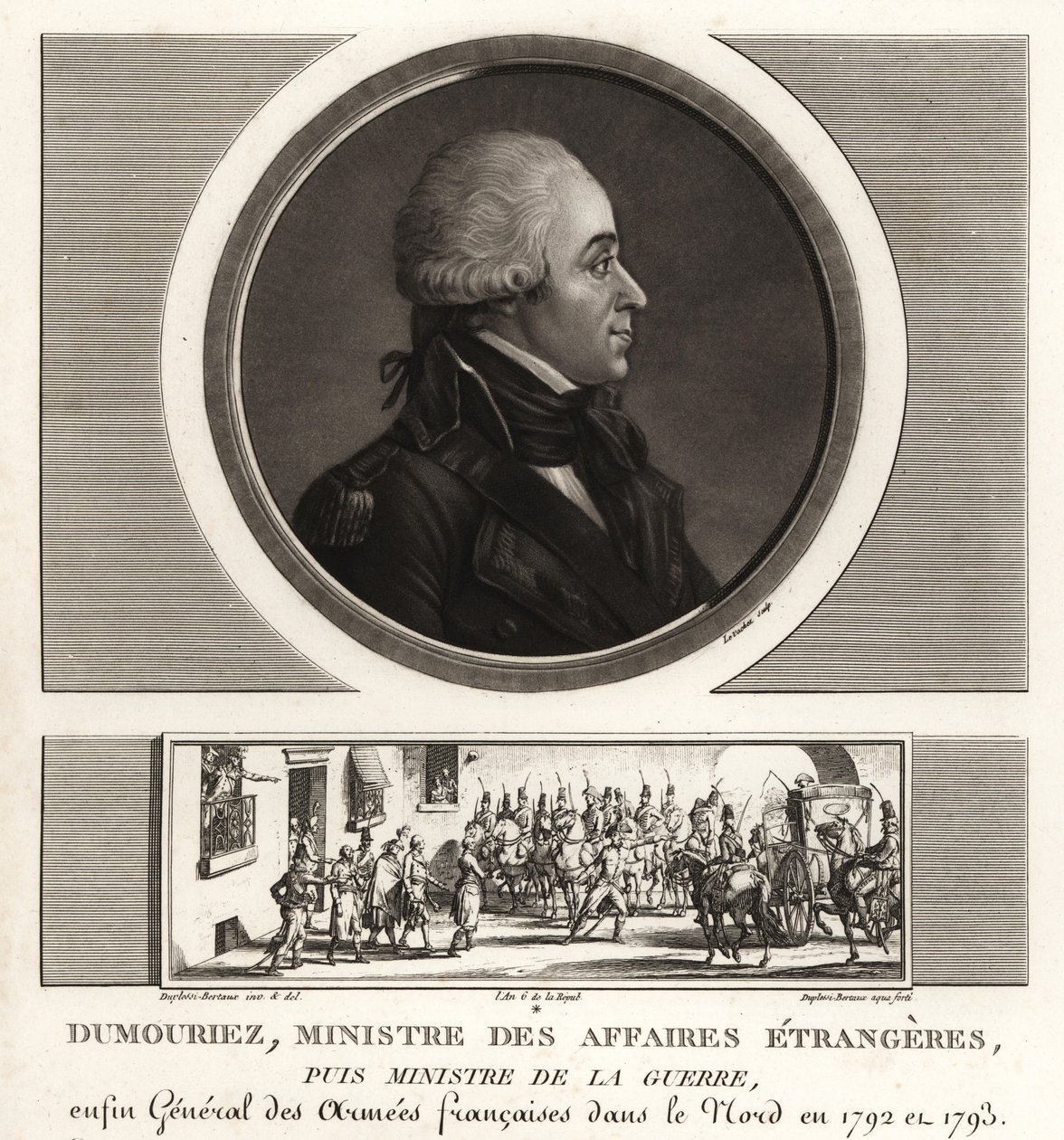 Charles-Francois du Perier Dumouriez francia tábornok a francia függetlenségi háborúk idején alkotó: Unbekannt