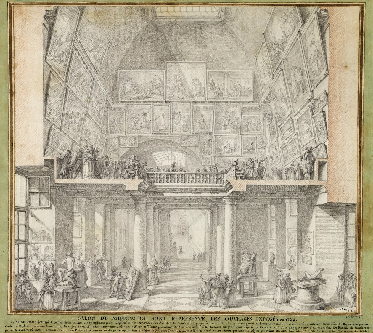 Charles de Wailly - Párizsi Szalon, 1789 lpdp 82552-1 alkotó: Unbekannter Künstler
