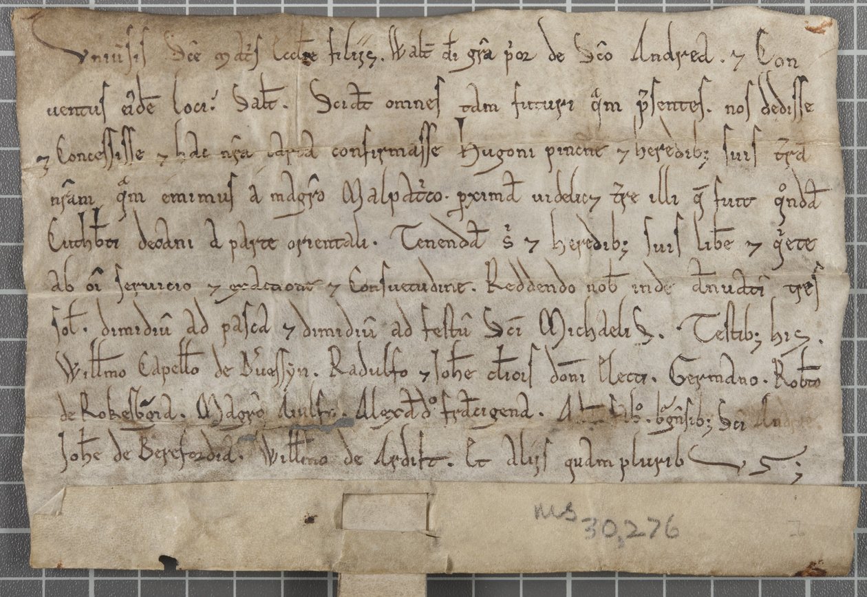 Walter, St Andrews priorának chartája alkotó: Unbekannt