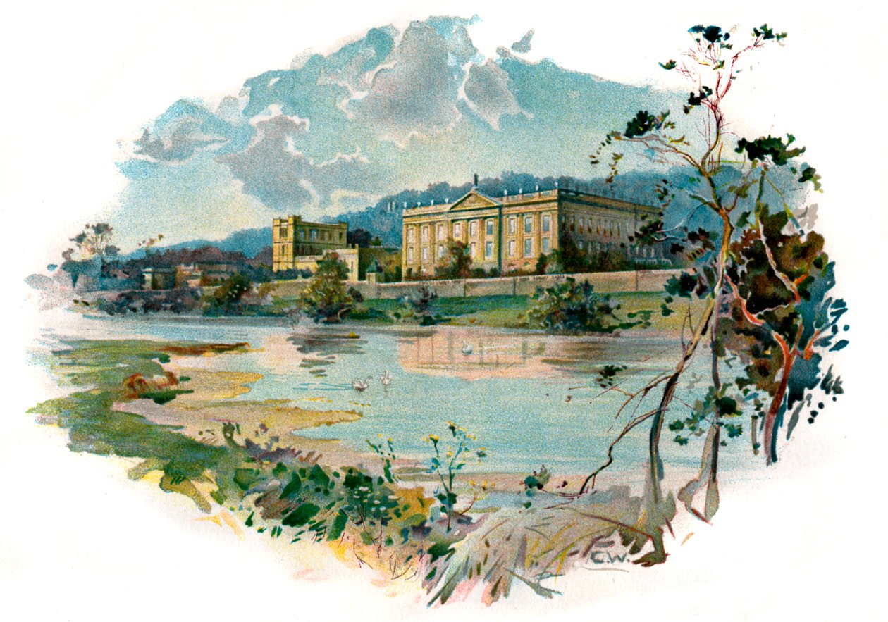 Chatsworth a Derwentből alkotó: Unbekannter Künstler