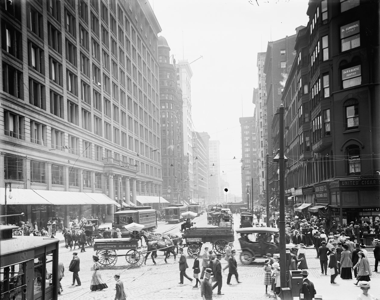 Chicago, Ill., State St. & Marshall Fields alkotó: Unbekannter Künstler