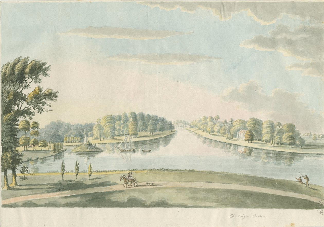 Chillington Park – Medence: akvarellfestés, és [c 1820] alkotó: Unbekannt