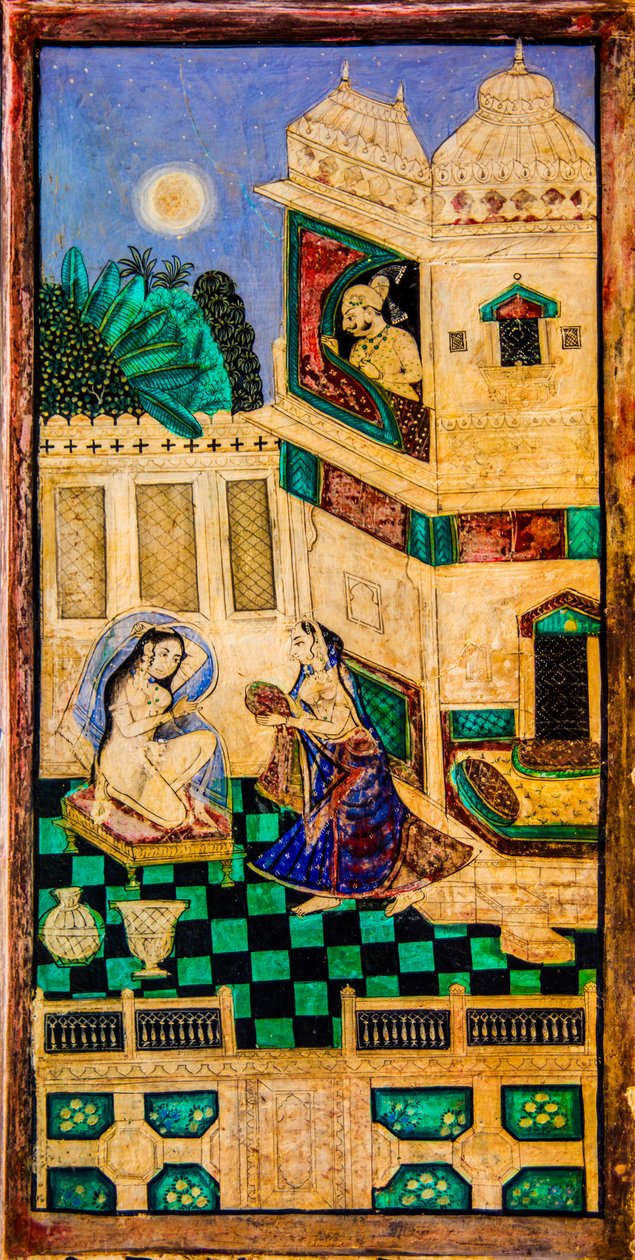 Chittra Sala udvar virtuóz szép festményekkel, Taragarh-erőd, Bandi, Bandi, Rajasthan, India, Ázsia (fotó) alkotó: Unbekannter Künstler