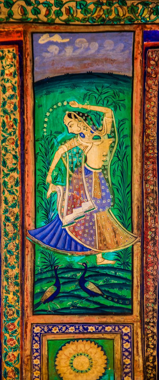 Chittra Sala udvar virtuóz szép festményekkel, Taragarh-erőd, Bandi, Bandi, Rajasthan, India, Ázsia (fotó) alkotó: Unbekannter Künstler
