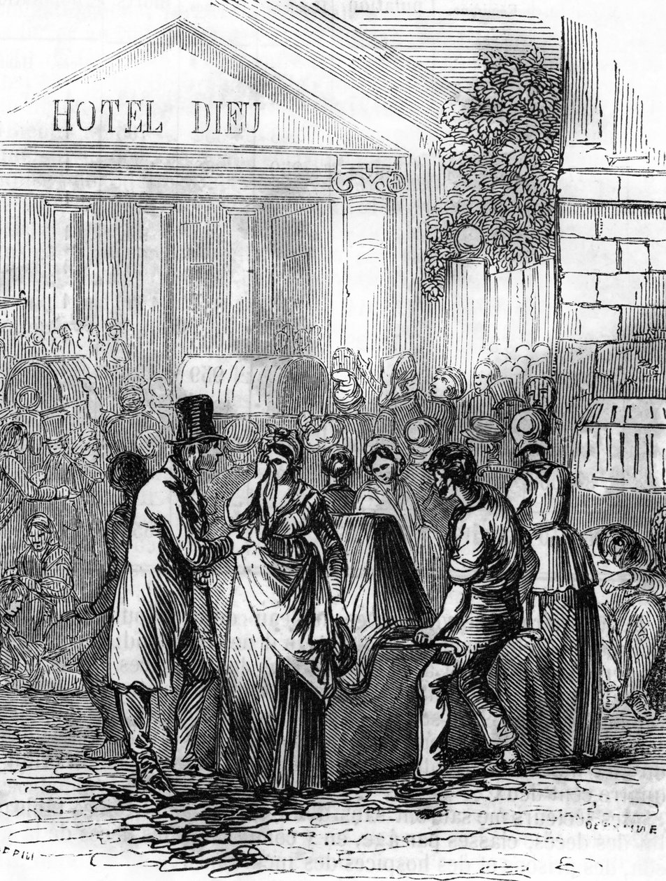 1832-es kolerajárvány Franciaországban alkotó: Unbekannter Künstler