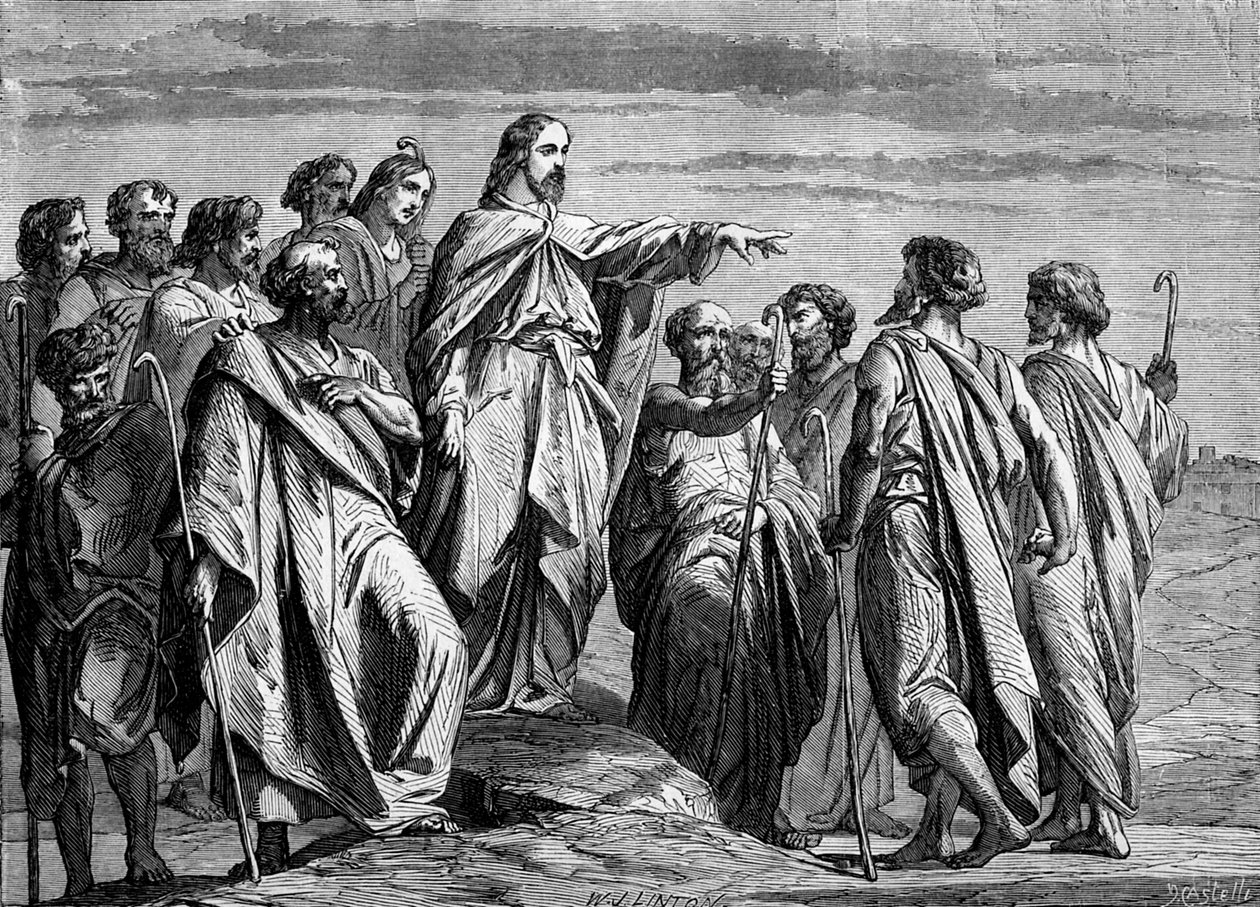 Krisztus elküldi az apostolokat - Biblia alkotó: Unbekannter Künstler