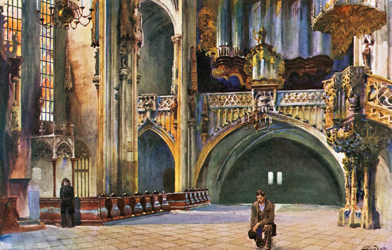 Szent István templom, Bécs, 19-20. század vége (képeslap) alkotó: Unbekannter Künstler